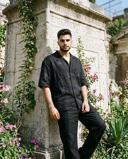 Ancient Greek-Egyptian Architecture Fashion Portrait