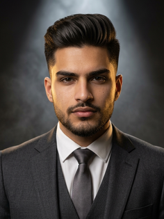 Cinematic Movie Star Studio Portrait