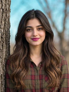 Ombre Hair Tree Portrait