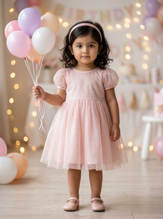 3–4-Year-Old Girl Birthday Party Portrait